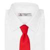 View 2 of product Red Plain Satin Silk Tie