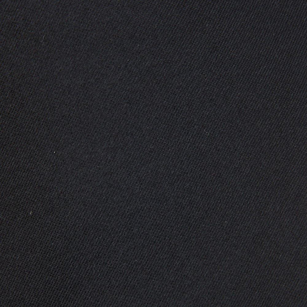 Black Plain Satin Silk Tie