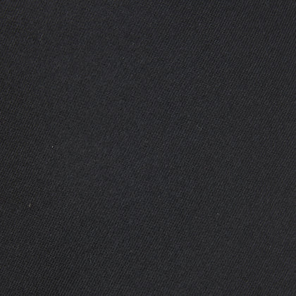 Slim Black Plain Satin Silk Tie Image 2