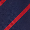 View 3 of product Navy and Red Blazer Stripe Repp Silk Tie