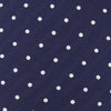 View 4 of product Seven-Fold Navy & White Spot Herringbone Silk Tie