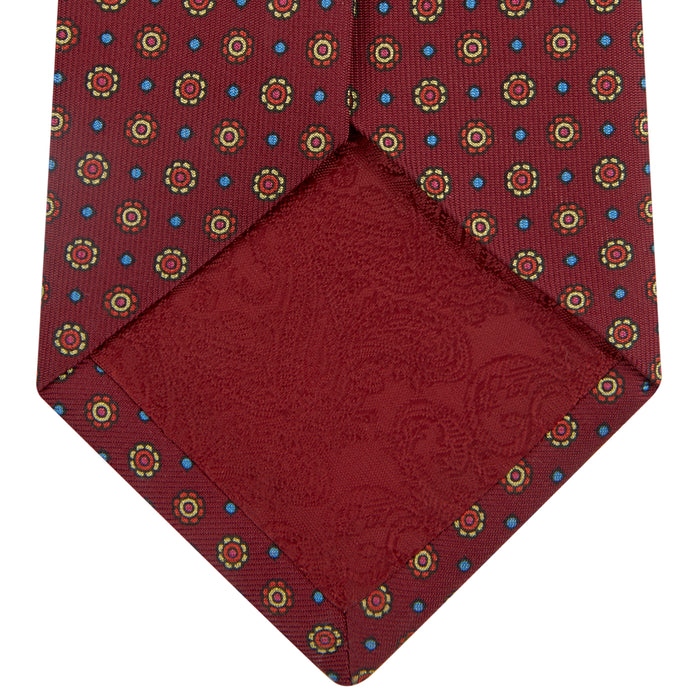 The Great Gatsby Burgundy Printed Silk Tie Image 3