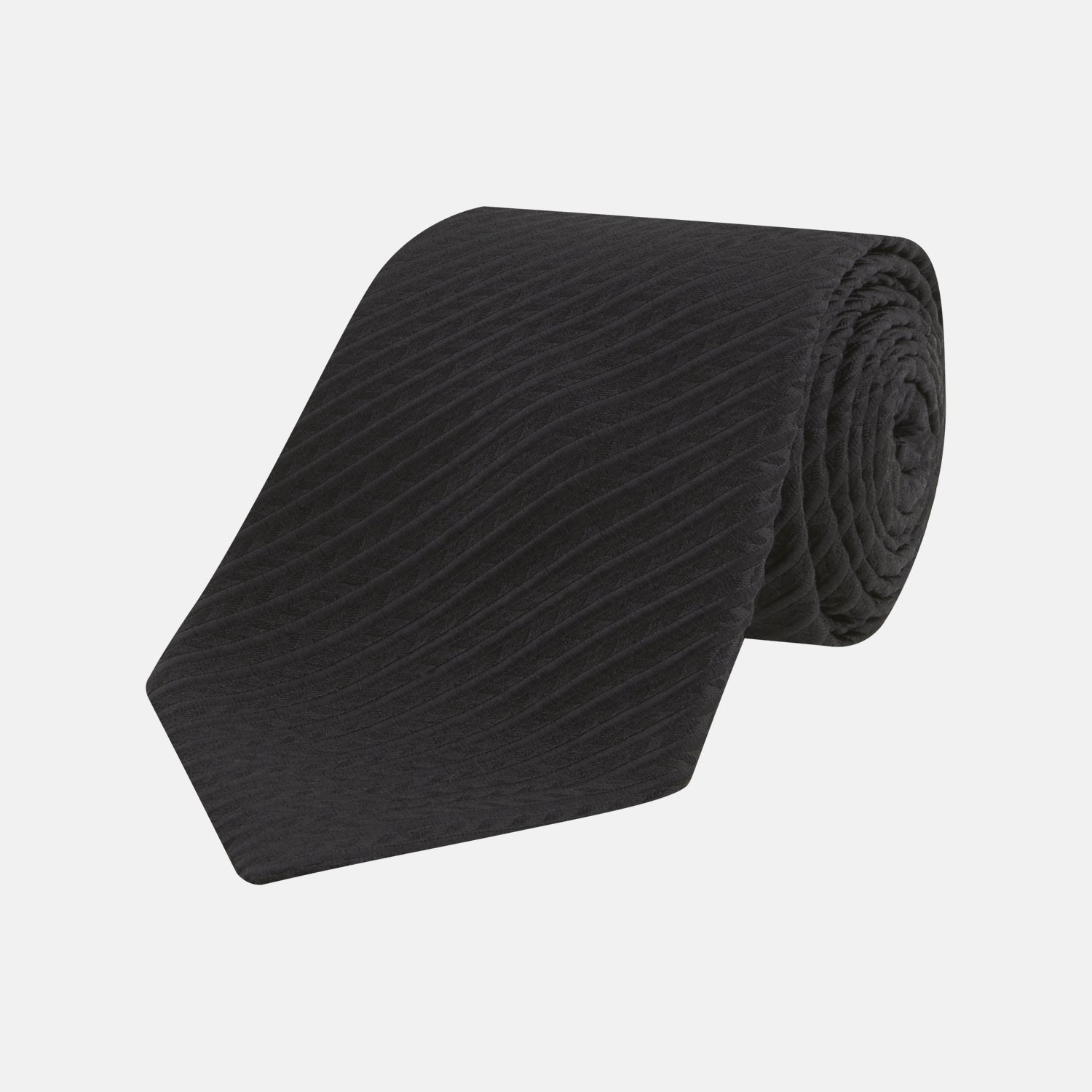 View 1 of product Black Ottoman Silk Tie