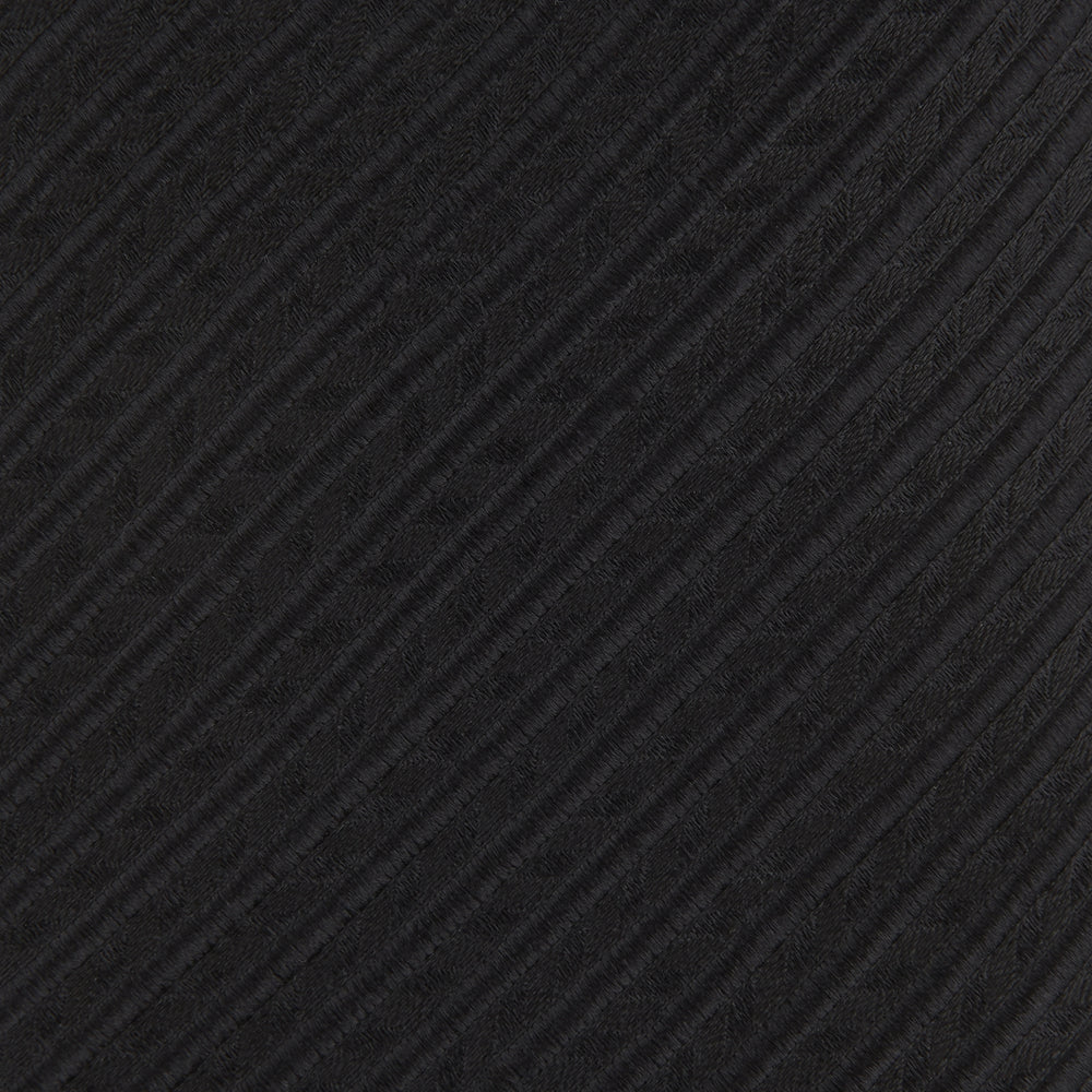 Black Ottoman Silk Tie