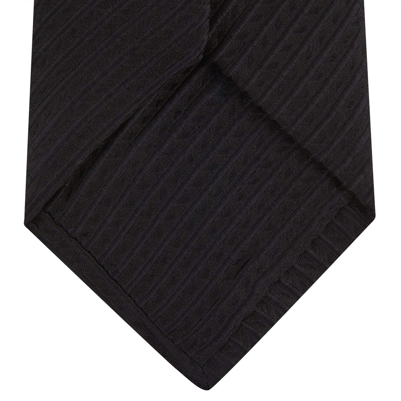 View 4 of product Black Ottoman Silk Tie