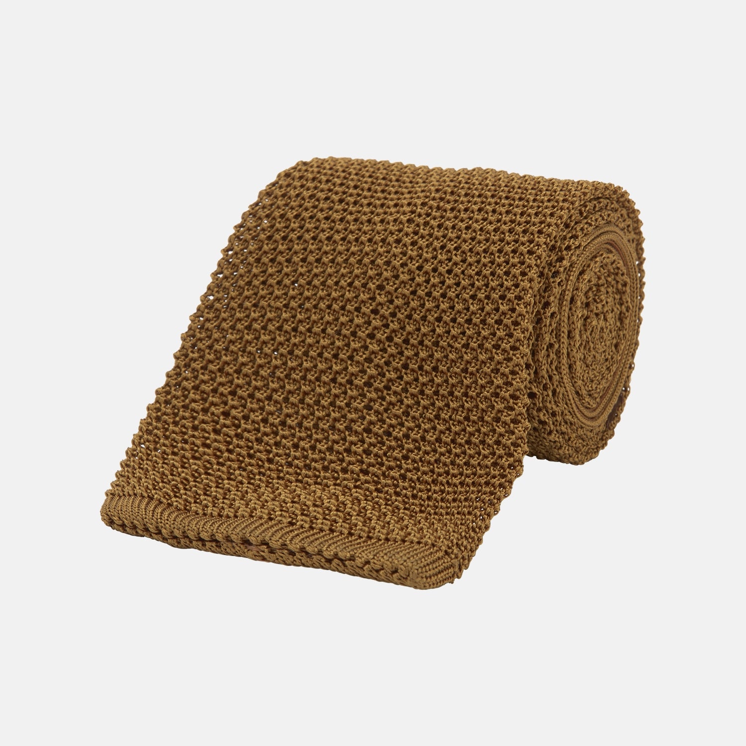 View 1 of product Gold Knitted Silk Tie