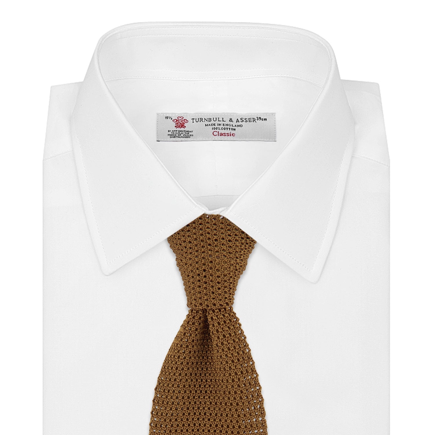 View 2 of product Gold Knitted Silk Tie