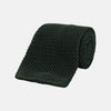 View 1 of product Green Knitted Silk Tie