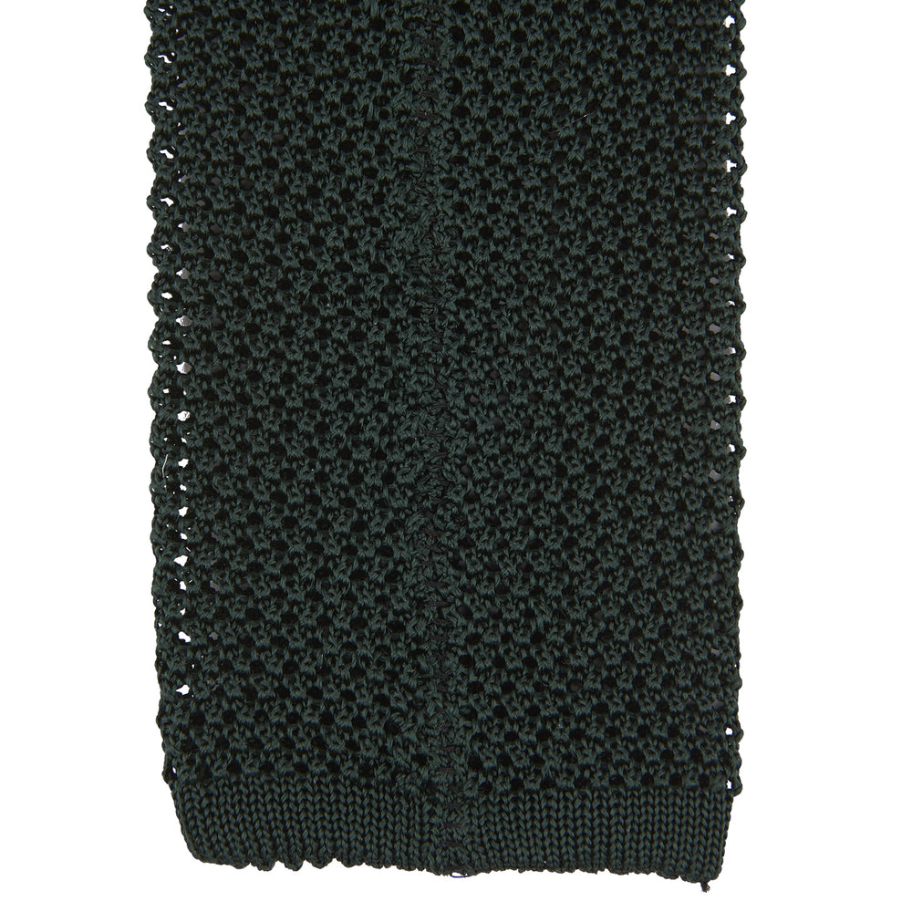 Green Knitted Silk Tie