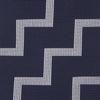 View 3 of product Navy and White Striped Zigzag Silk Tie