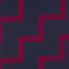 View 3 of product Navy and Red Striped Zigzag Silk Tie