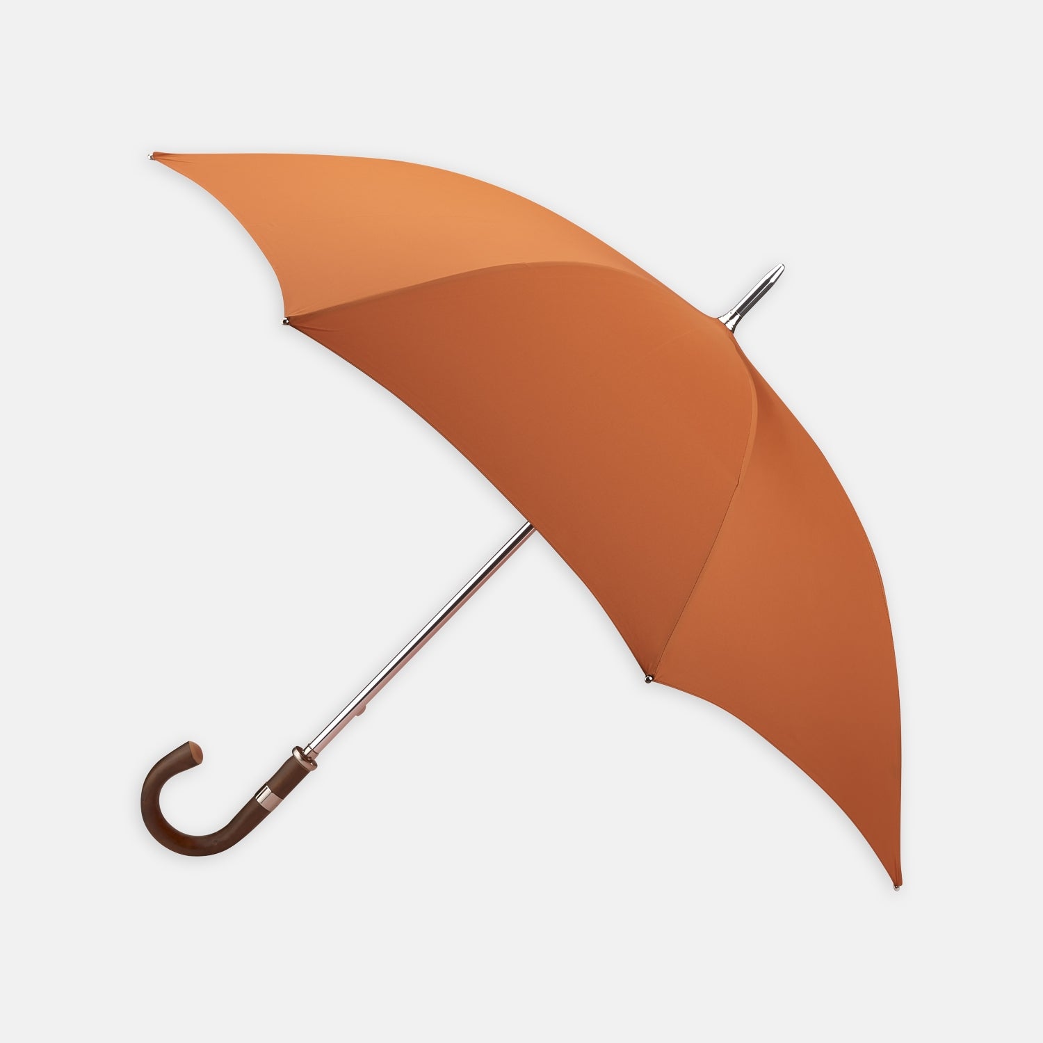 View 1 of product Orange Umbrella with Chestnut Crook