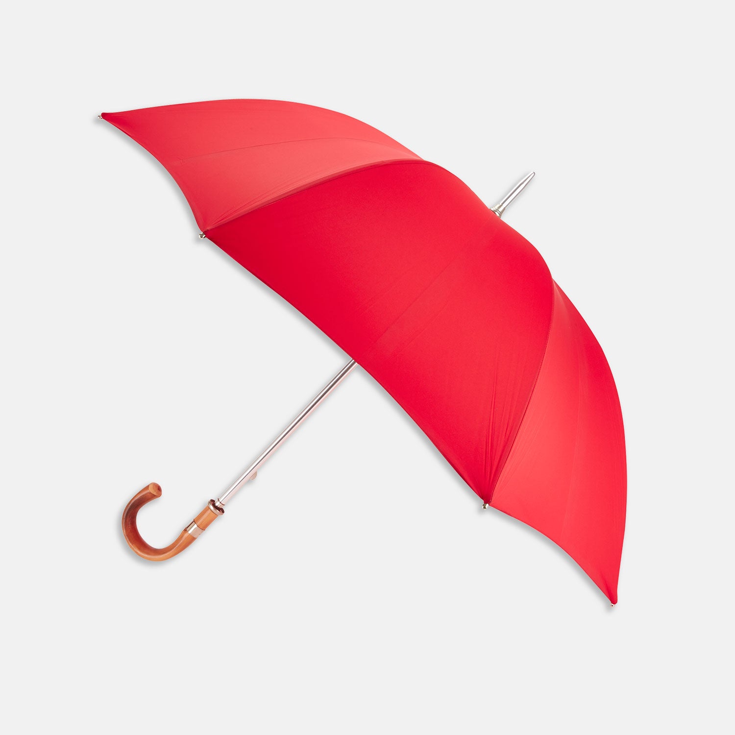 Red Umbrella with Chestnut Crook