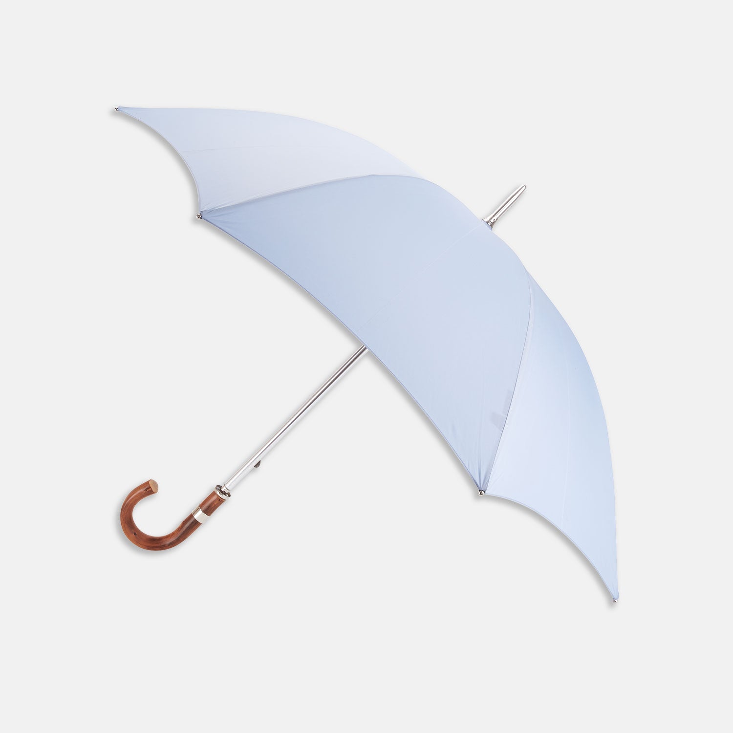 View 1 of product Light Blue Umbrella with Chestnut Crook