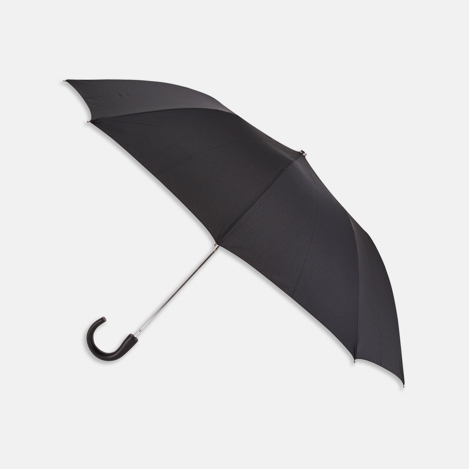 View 1 of product Black Telescopic Umbrella with Black Maple Crook