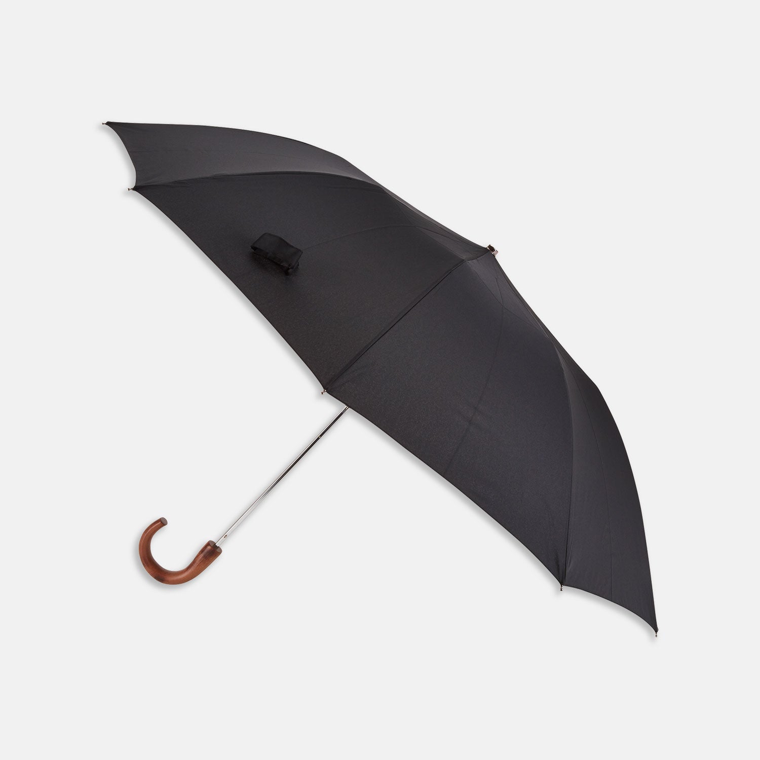 View 1 of product Brown Telescopic Umbrella with Black Maple Crook