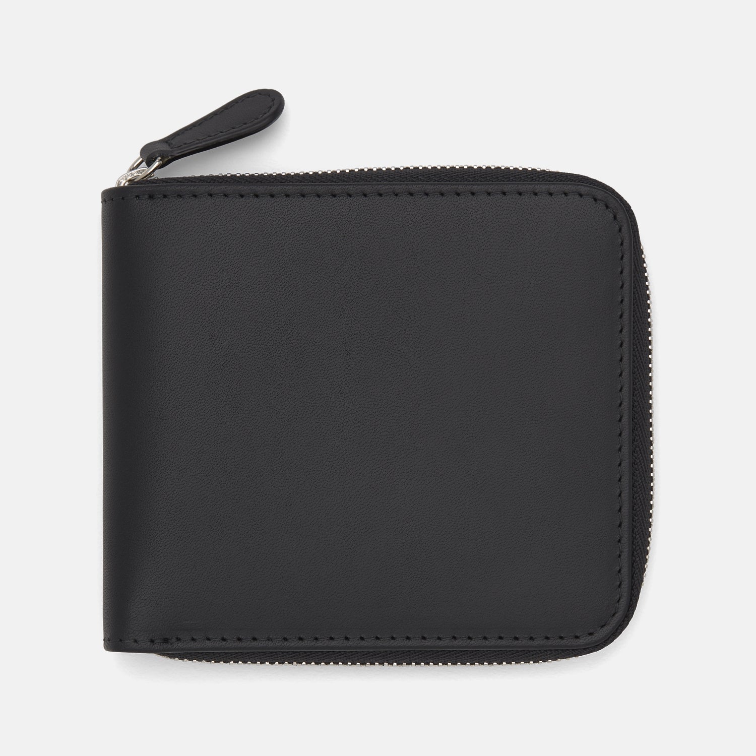 View 1 of product Black Leather 8 C/C Zipped Wallet