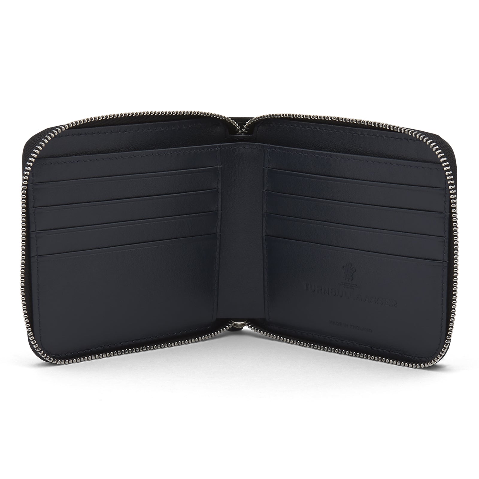 View 2 of product Black Leather 8 C/C Zipped Wallet