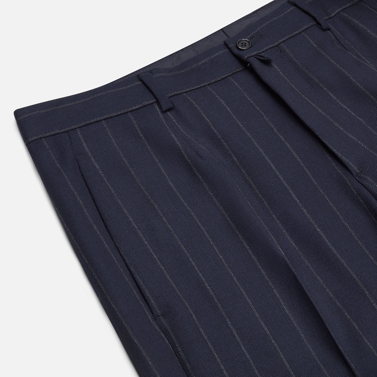 View 2 of product Navy Pinstripe Rupert Trousers