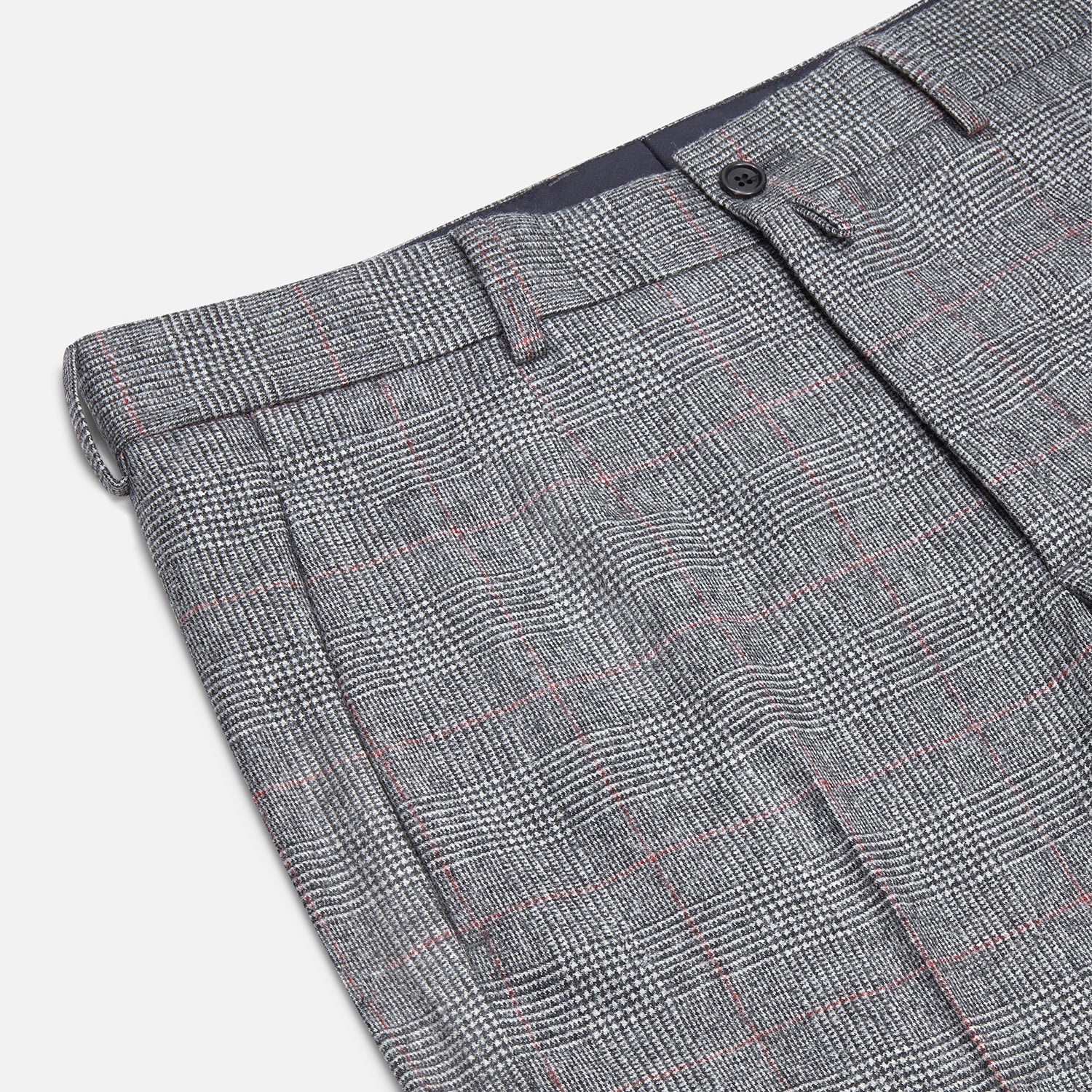 View 2 of product Grey and Red Check Rupert Trousers