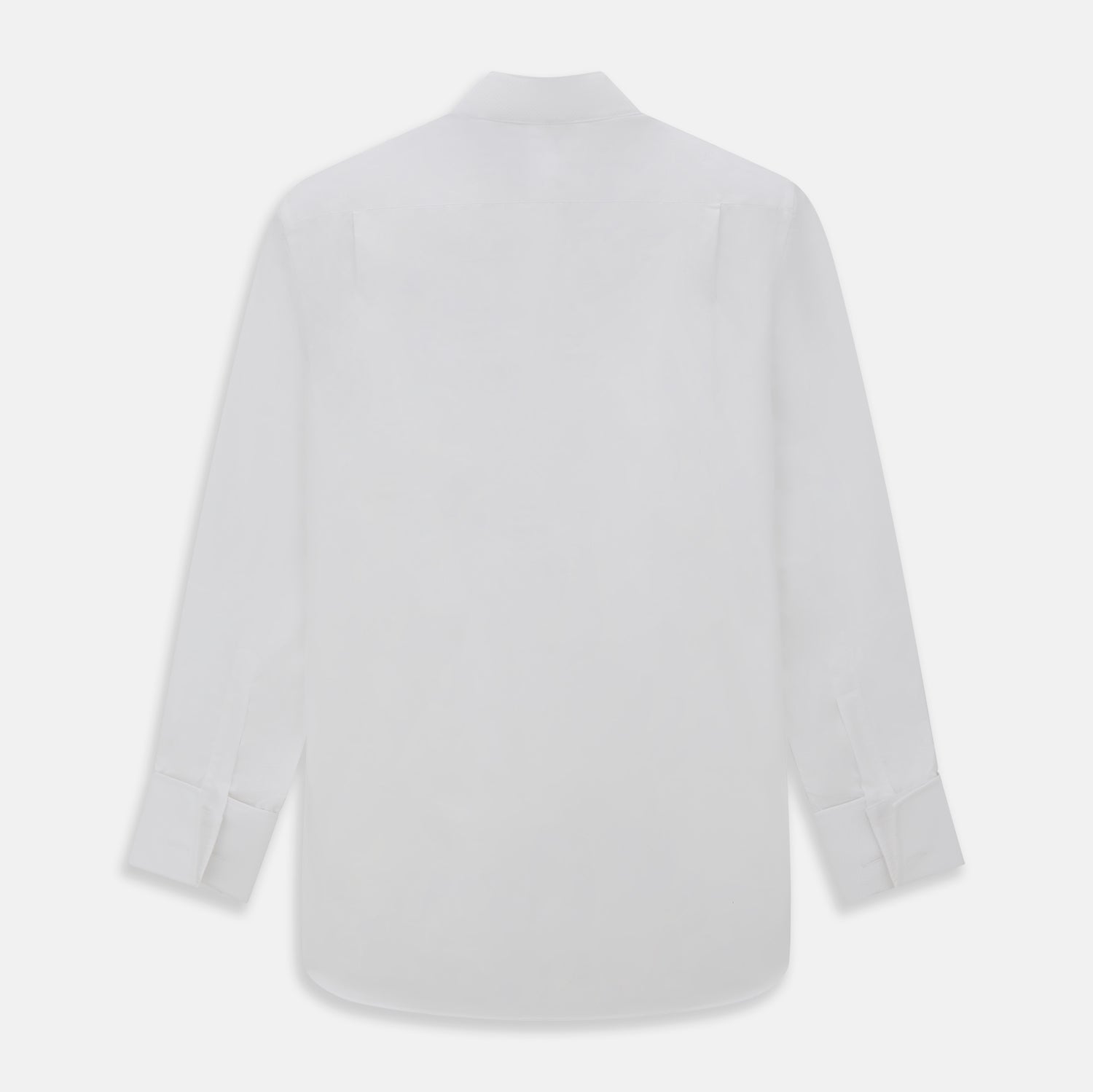 View 5 of product White Cotton Dress Shirt with Wing Collar and Double Cuffs