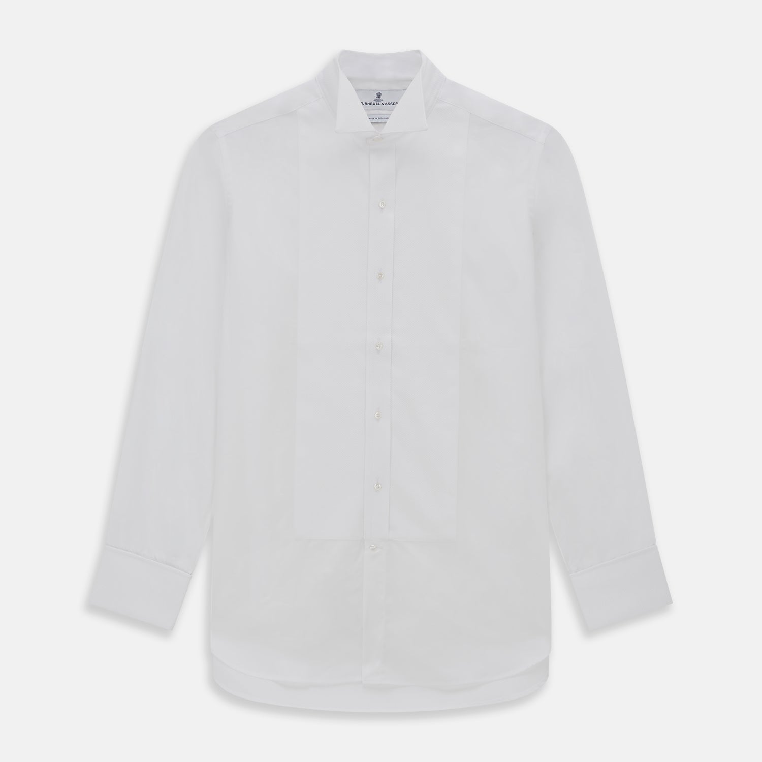 View 1 of product White Cotton Dress Shirt with Wing Collar and Double Cuffs