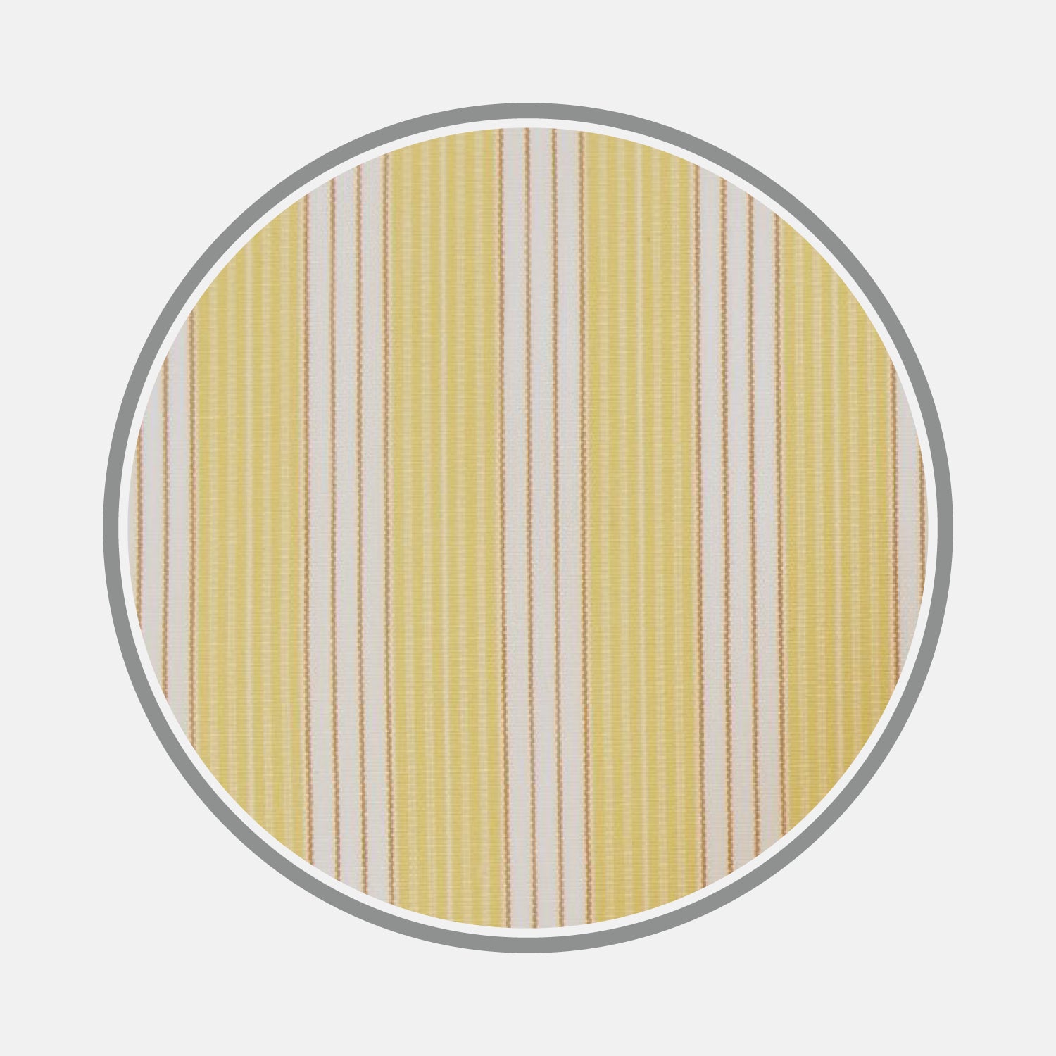 View 1 of product Yellow and White Bold Stripe Cotton Fabric