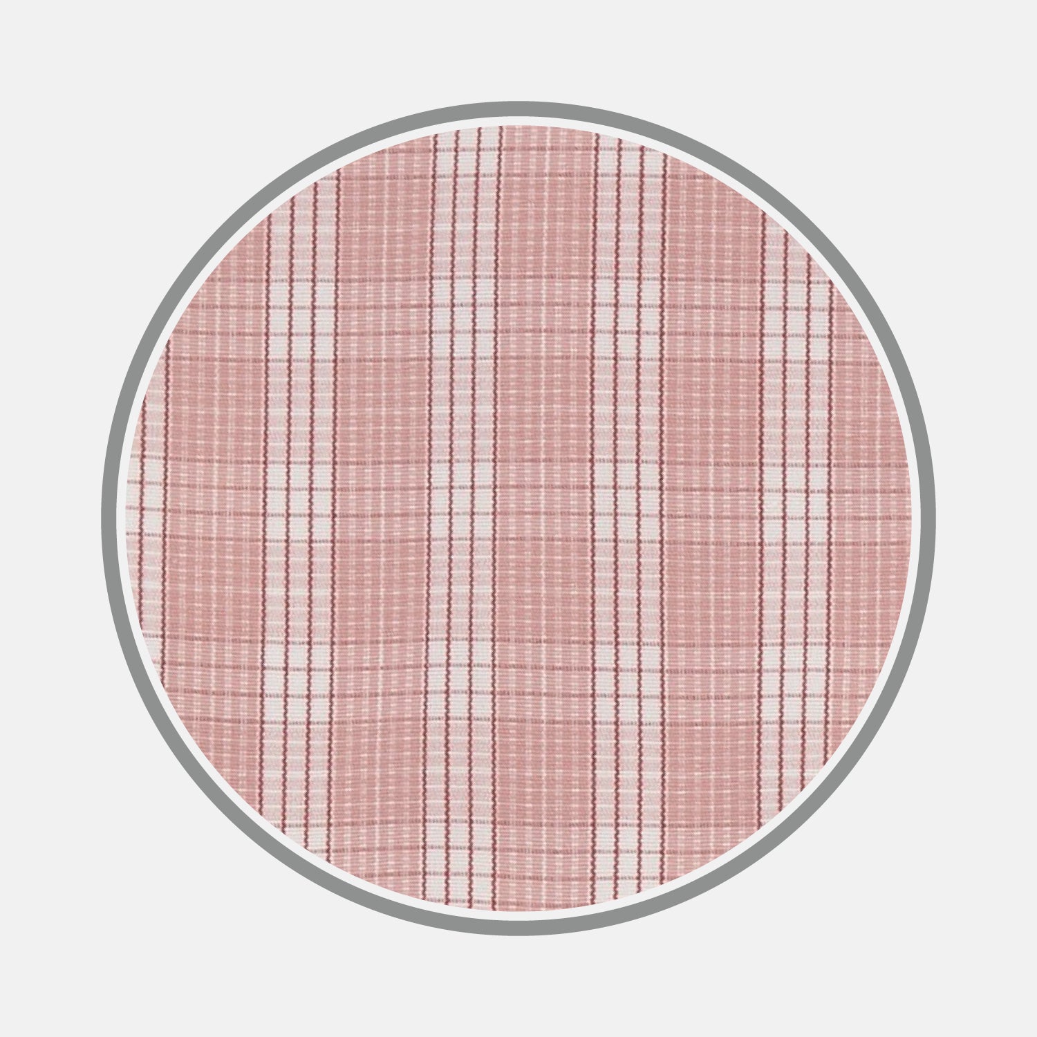 Pink and White Bold Check Cotton Fabric