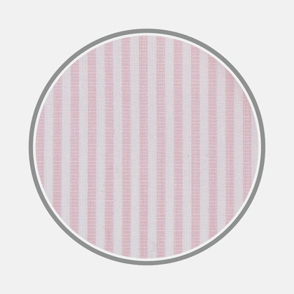 Pink and White Stripe Cotton Fabric