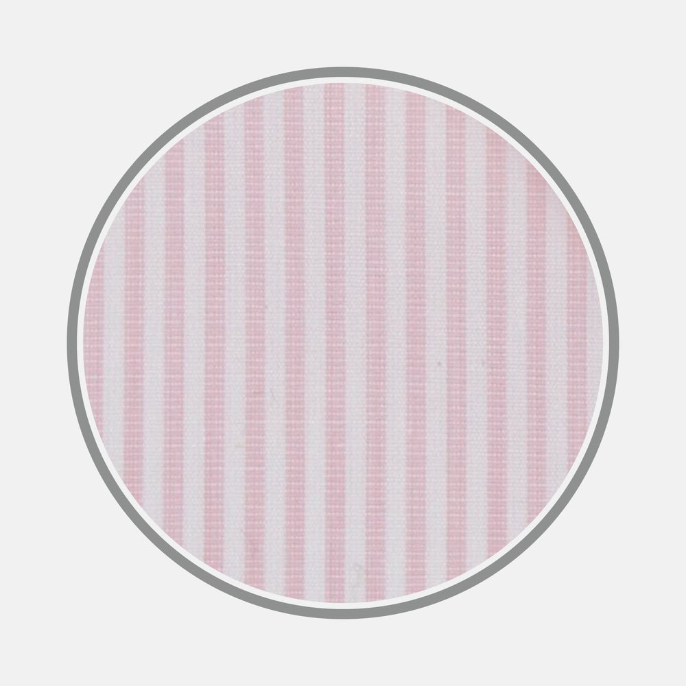 Pink and White Stripe Cotton Fabric
