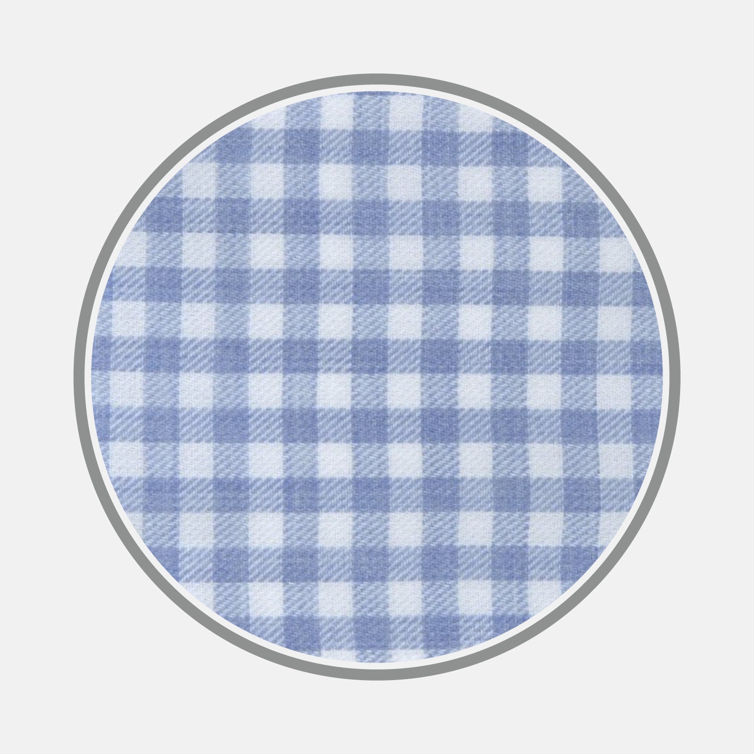 View 1 of product Light Blue Gingham Cotton Fabric