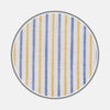 Yellow and Blue Ticking Stripe Linen Fabric