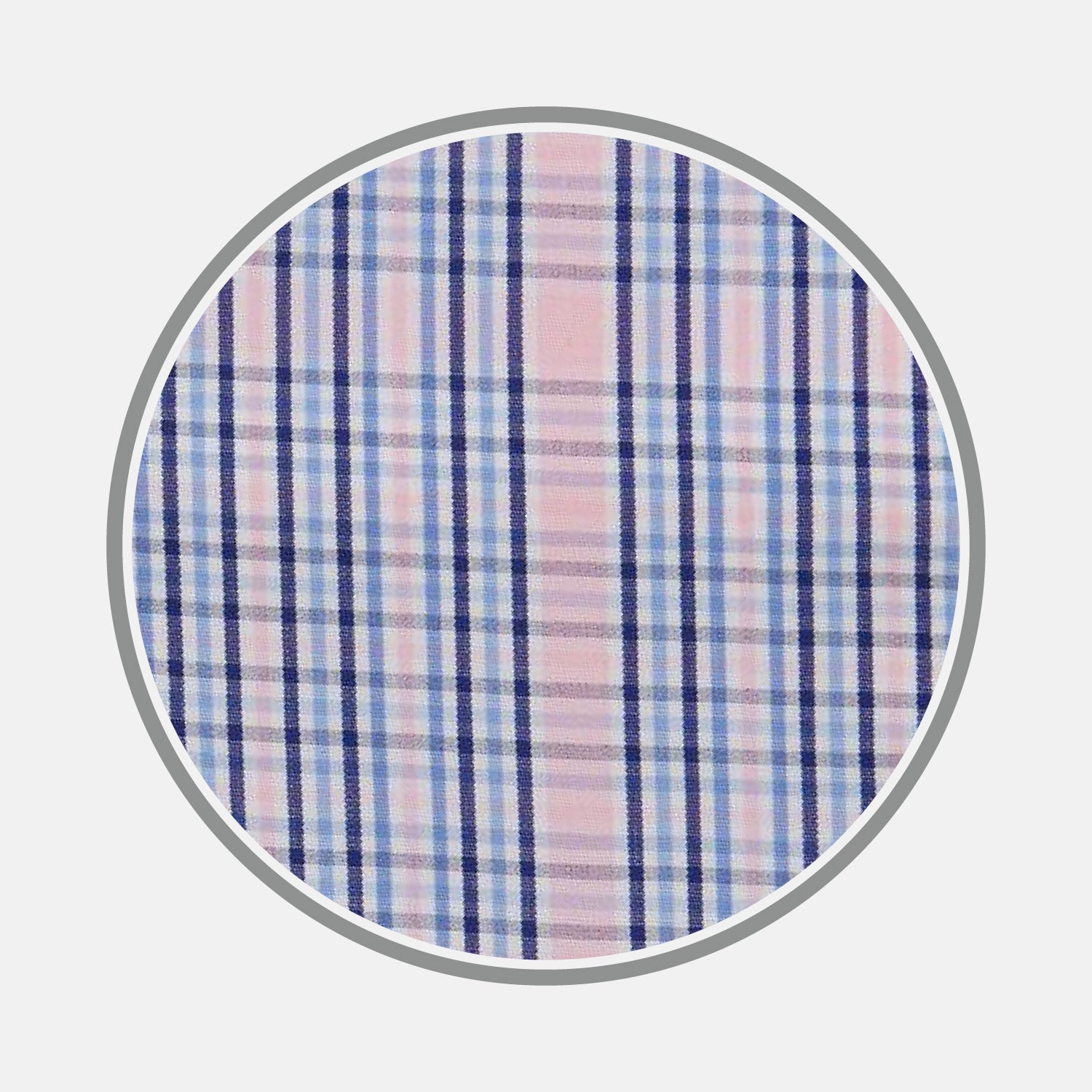 Pink & Blue Check Cotton Fabric