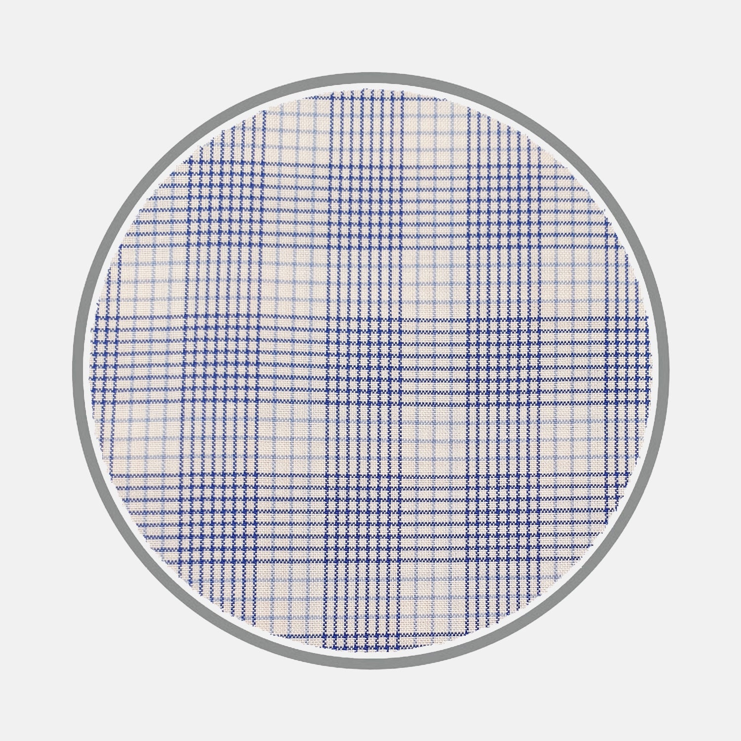 View 1 of product Blue Multi Check Silverline Cotton Fabric