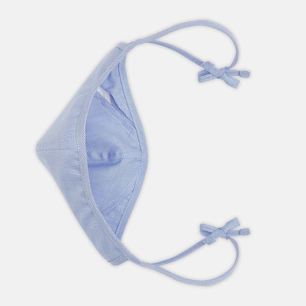 Blue & Pink Gingham Cotton Commuter Mask with 3 VIROFORMULA™ filters