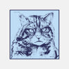 View 1 of product DANIEL PERKIN BLUE WILDCAT POCKET SQUARE