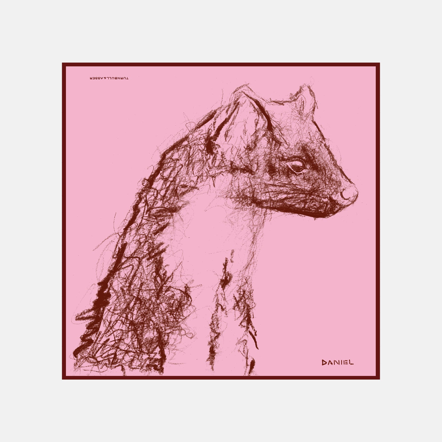 View 1 of product DANIEL PERKIN PINK PINE MARTIN POCKET SQUARE