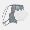 View 6 of product Exclusive Navy & Green Archive Check Superfine Cotton Commuter Mask With 3 Viroformula™ Filters