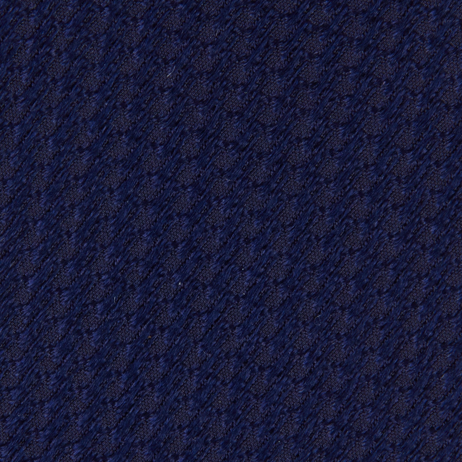 Seven-Fold Navy Grenadine Silk Tie