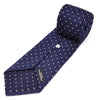 View 4 of product Seven-Fold Navy and White Spot Lace Silk Tie