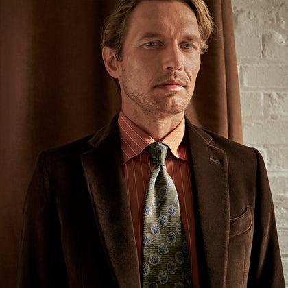 Brown Velvet Jacket Image 1