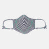 View 1 of product Exclusive Navy & Green Archive Check Superfine Cotton Commuter Mask With 3 Viroformula™ Filters