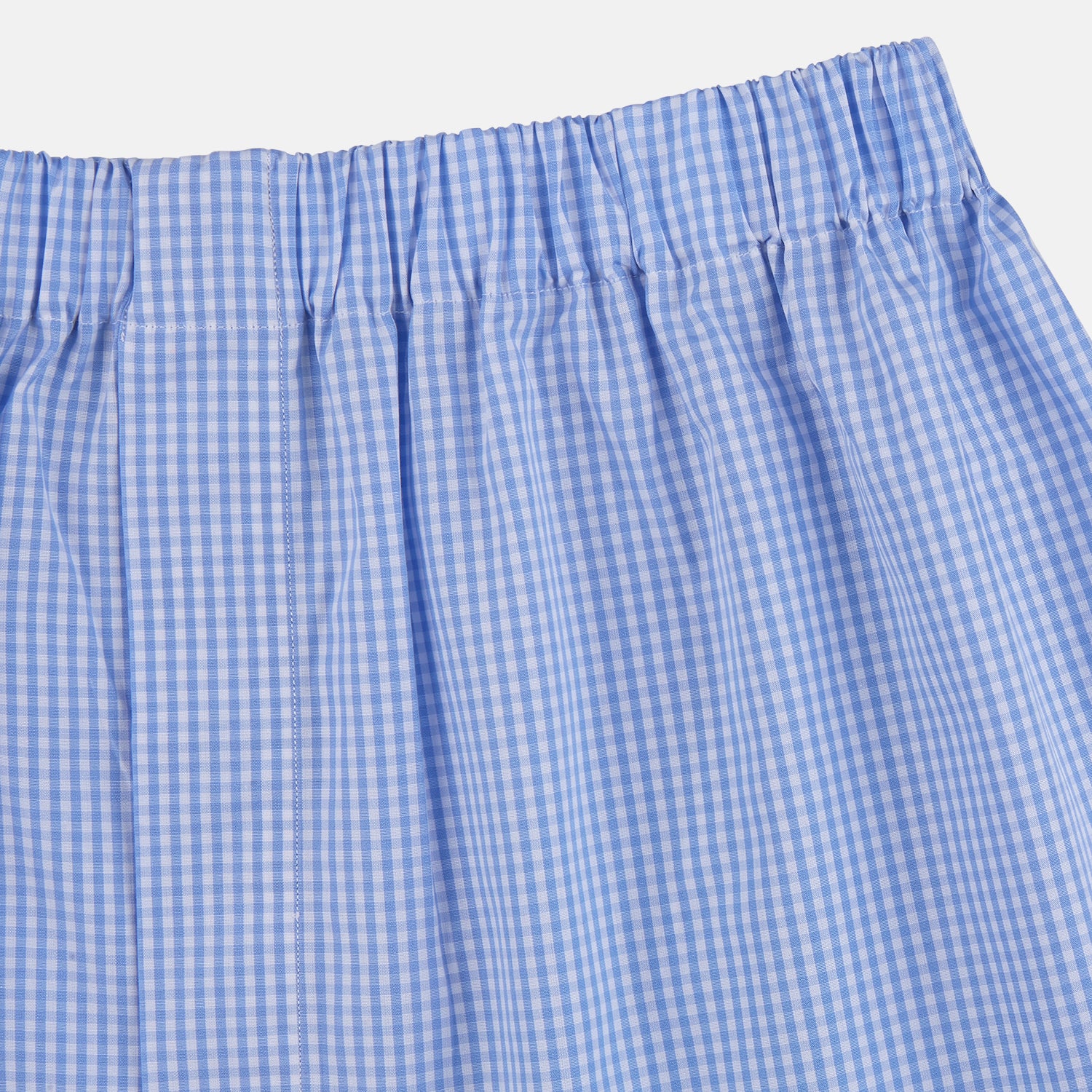 View 2 of product Sky Blue Gingham Check Boxer Shorts