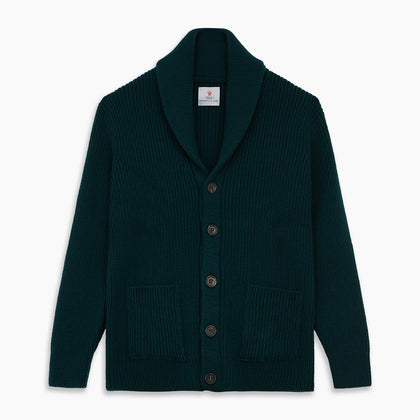 Ainsley Ribbed Shawl Neck Cardigan Image 3