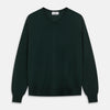 View 1 of product Forest Green Fine Merino V-Neck Jumper