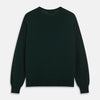 View 3 of product Forest Green Crew Neck Merino Jumper