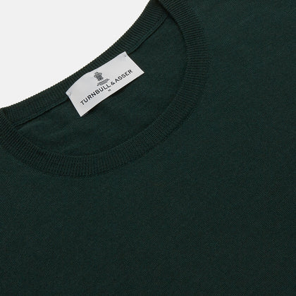Forest Green Crew Neck Merino Jumper