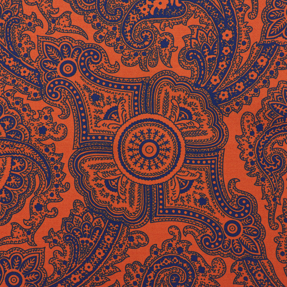 Red Persian Paisley Pocket Square