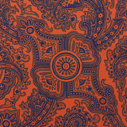Red Persian Paisley Pocket Square Image 1