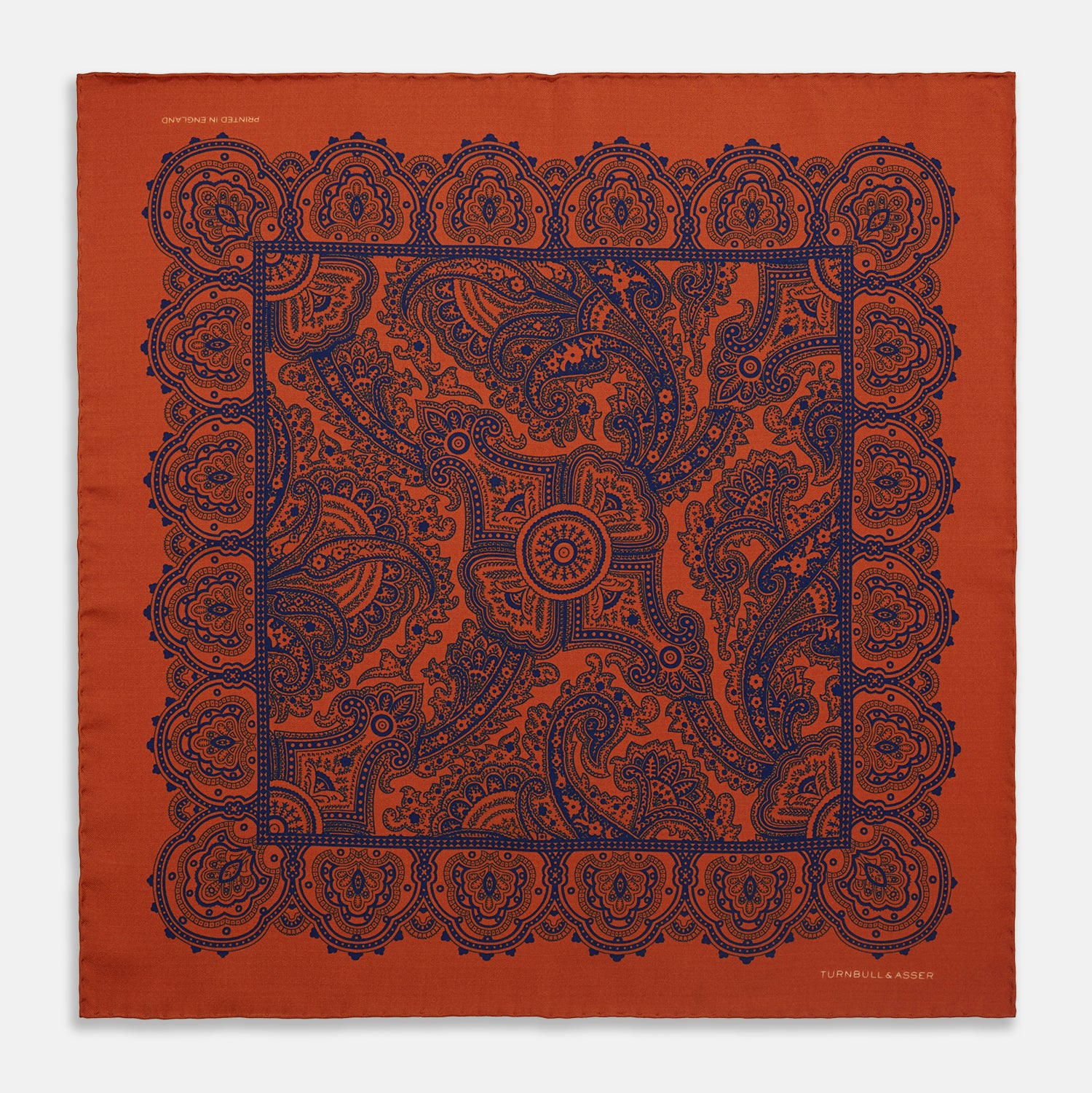 View 1 of product Red Persian Paisley Pocket Square